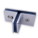 T Shaped Glass To Glass Bracket - Polished Chrome