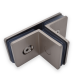 T Shaped Glass To Glass Bracket - Satin Chrome