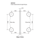 Bi-Folding 180 Degree - Inward Glass To Glass Hinge - PC