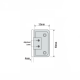 Adjustable Wall To Glass Shower Hinge - Satin Chrome