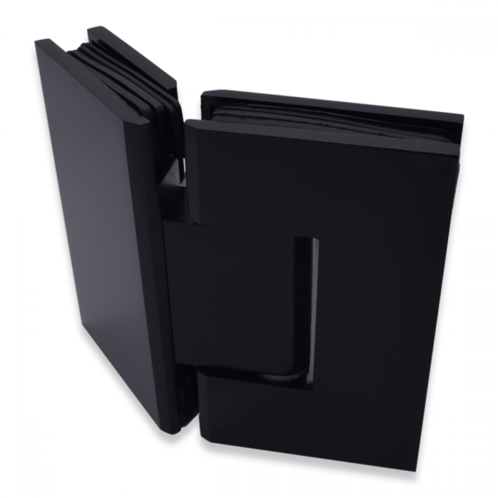 Shannon SQ Range - 135 Degree Glass To Glass Hinge - Black