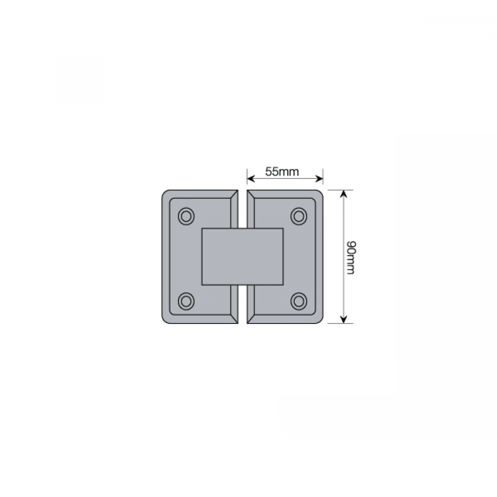 Shannon Range - 135 Degree Glass To Glass Shower Hinge - PC