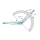 Shannon Range - 135 Degree Glass To Glass Shower Hinge - PC