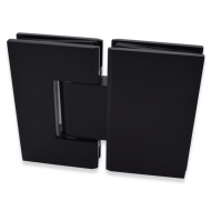 Shannon SQ Range - 180 Degree Glass To Glass Hinge - Black