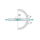 Shannon SQ Range - 180 Degree Glass To Glass Hinge - SC