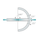 Shannon Range - 180 Degree Glass To Glass Shower Hinge - PC