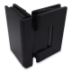 Shannon SQ Range - 90 Degree Glass To Glass Hinge - Black