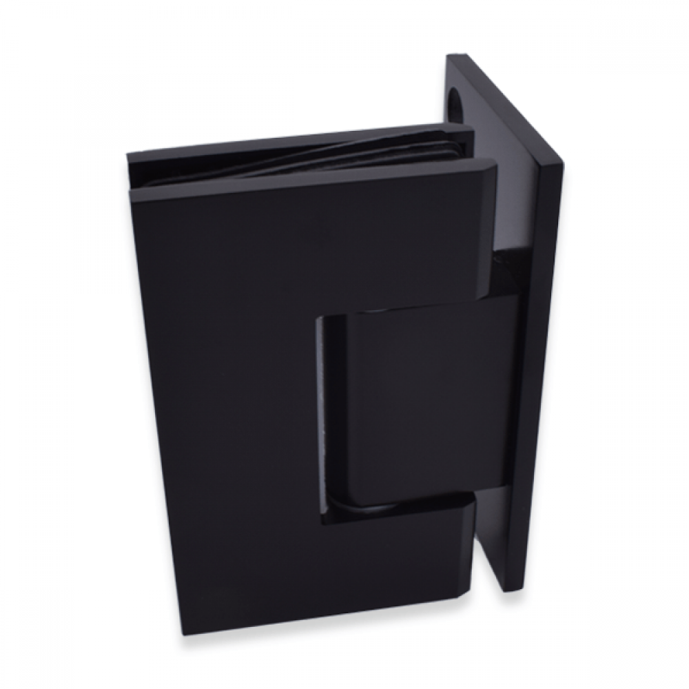 Shannon SQ Range - Single Wing Wall To Glass Hinge - BLACK