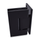 Shannon SQ Range - Single Wing Wall To Glass Hinge - BLACK