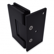 Shannon SQ Range - Single Wing Wall To Glass Hinge - BLACK