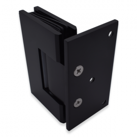 Shannon SQ Range - Single Wing Wall To Glass Hinge - BLACK