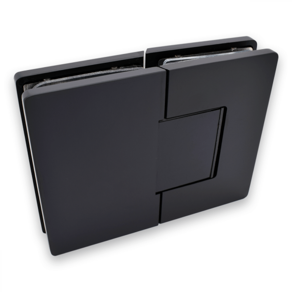 Amazon Range 180 Degree Glass To Glass Shower - Matte Black