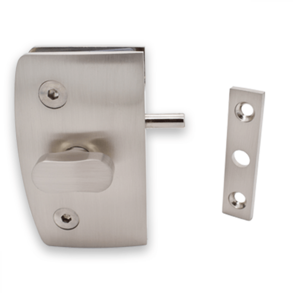 Indicator Lock with  Receiver - Glass to Wall - SS