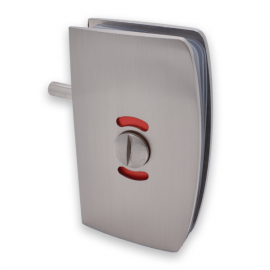 Indicator Lock with  Receiver - Glass to Wall - SS