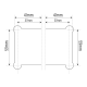 Indicator Lock with  Receiver - Glass to Glass - Chrome