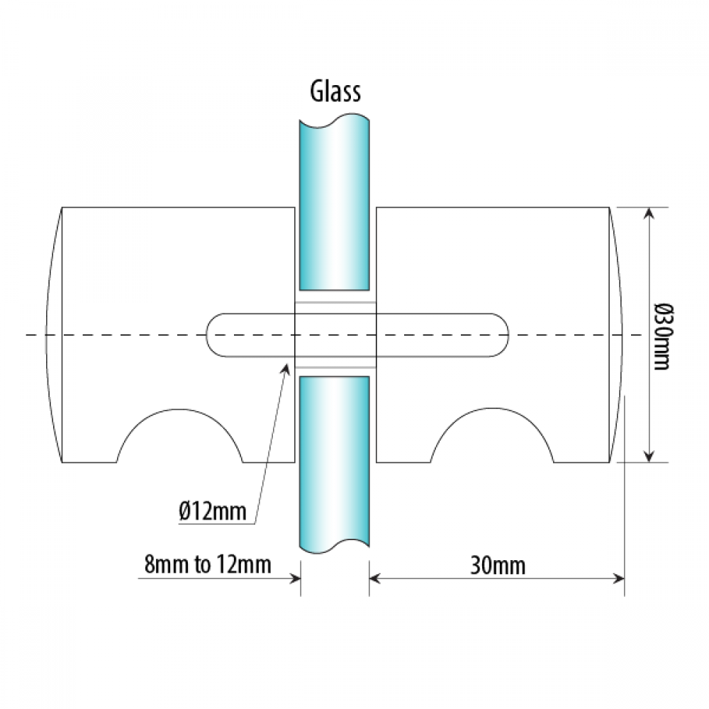 Shower Door Knob PC