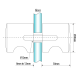 Shower Door Knob PC