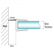 H Jamb Seal - 6mm Glass - 8mm Soft Fin