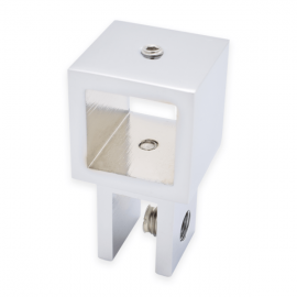 Square Reinforcing Through Bar To Glass Mount - PC
