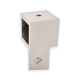 Square Support Bar To Glass Clamp - Pivot - BN