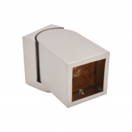 Square Wall To Reinforcing Bar Pivot - Brushed Nickel