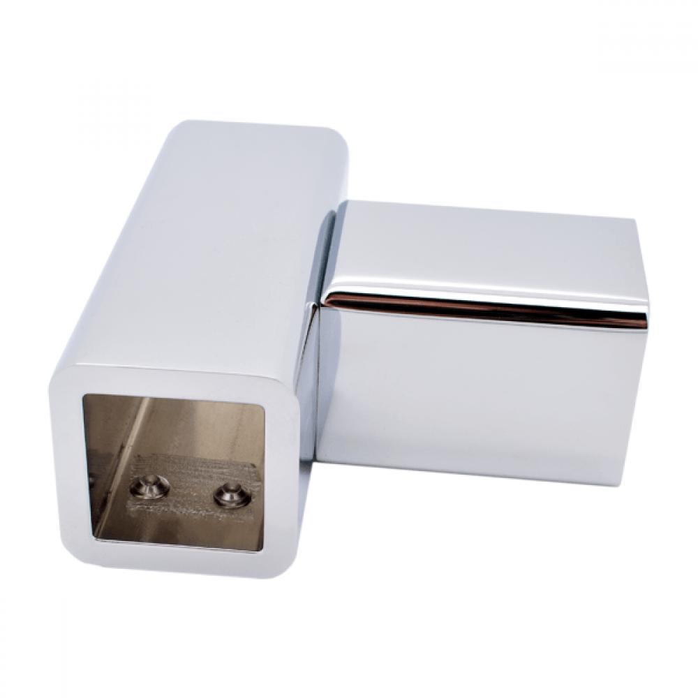 T Junction For Square Reinforcing Bar - Polished Chrome
