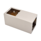 Square Reinforcing Bar 90 Deg Joiner - Brushed Nickel