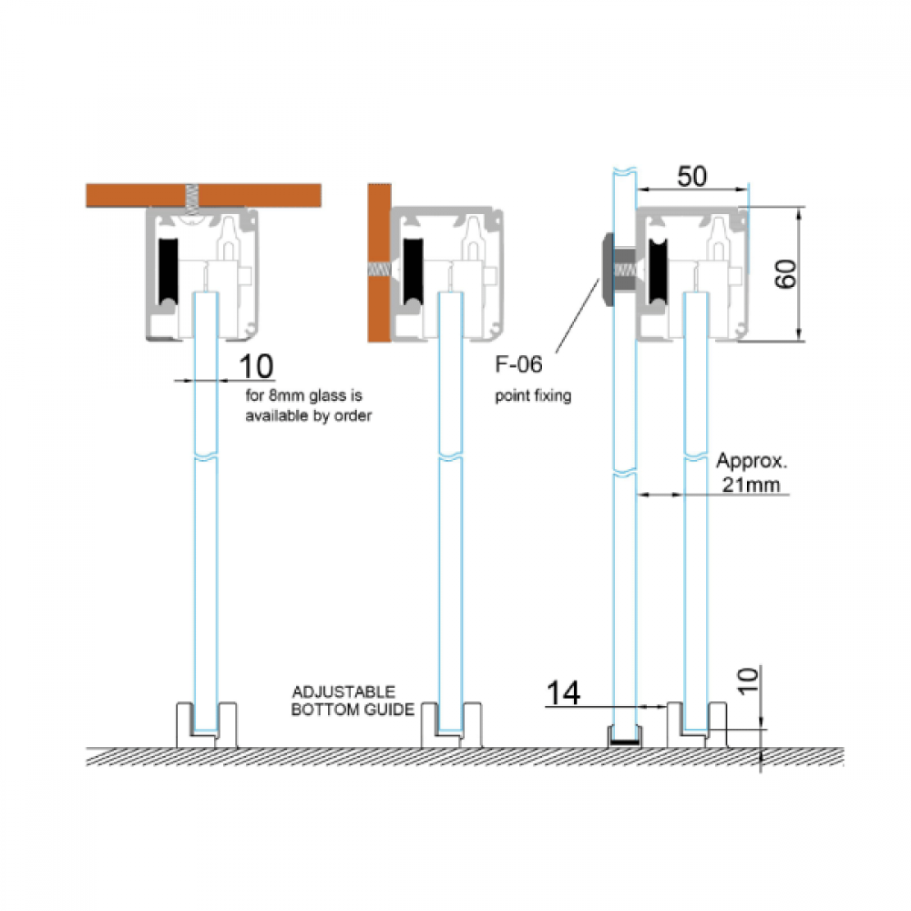 Brisa 160 Sliding Track Point Fixing