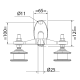 Arcade Canopy System Double Wall Bracket - 316 SS