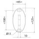 Arcade Canopy System Top Wall Bracket - 316 SS