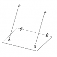 Arcade Canopy System 1200mm Rod - 316 SS