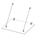 Arcade Canopy System Top Wall Bracket - 316 SS