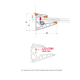 Pensilina Canopy System 2000mm SS Effect For 17.52mm Glass
