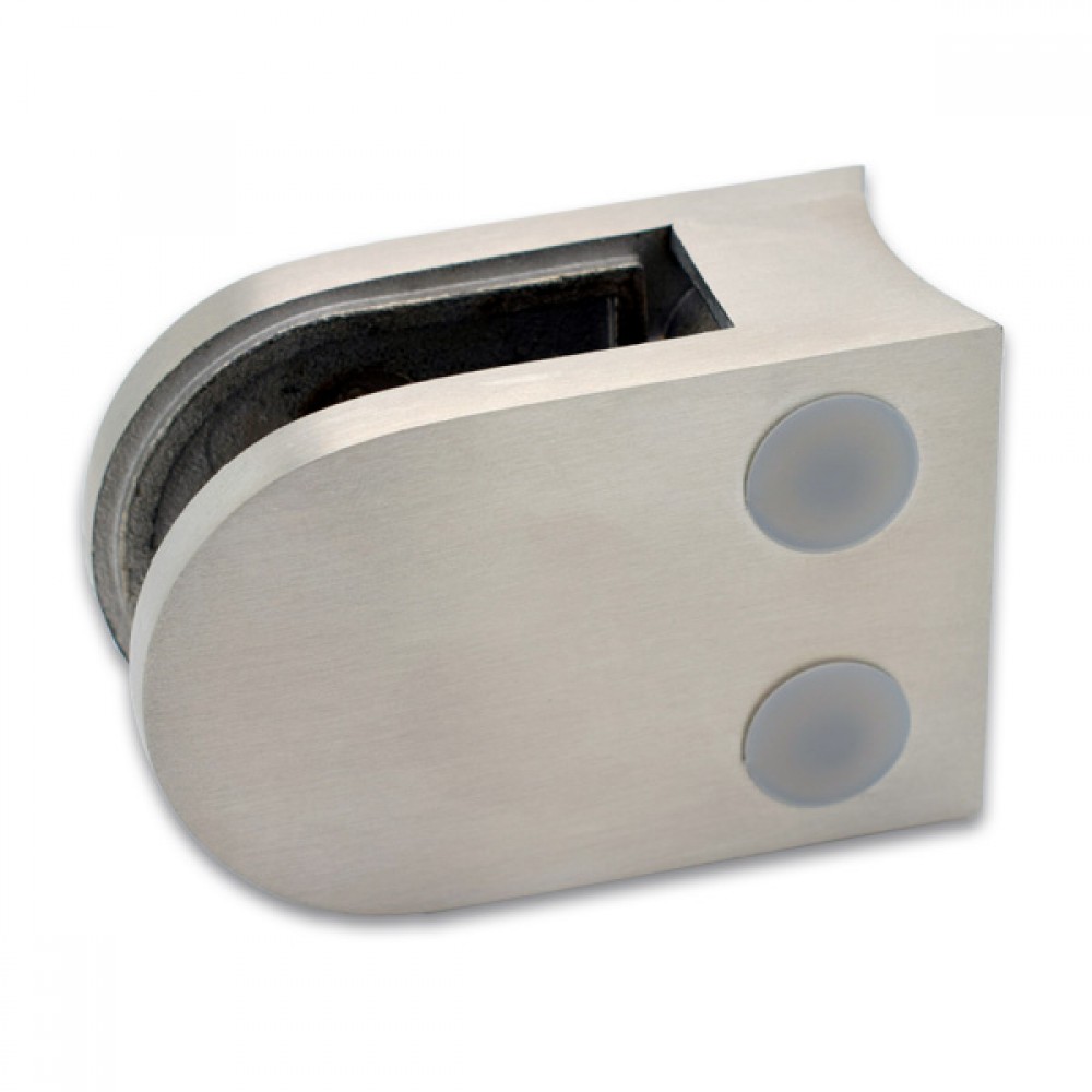 Glass Clamp - 63x45mm - 316SSS - Satin - 60mm Tube - 6-12mm