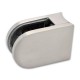 Glass Clamp - 63x45mm - 316SSS - Satin - 60mm Tube - 6-12mm