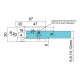 Glass Clamp - 63x45mm - 316SSS - Satin - 60mm Tube - 6-12mm