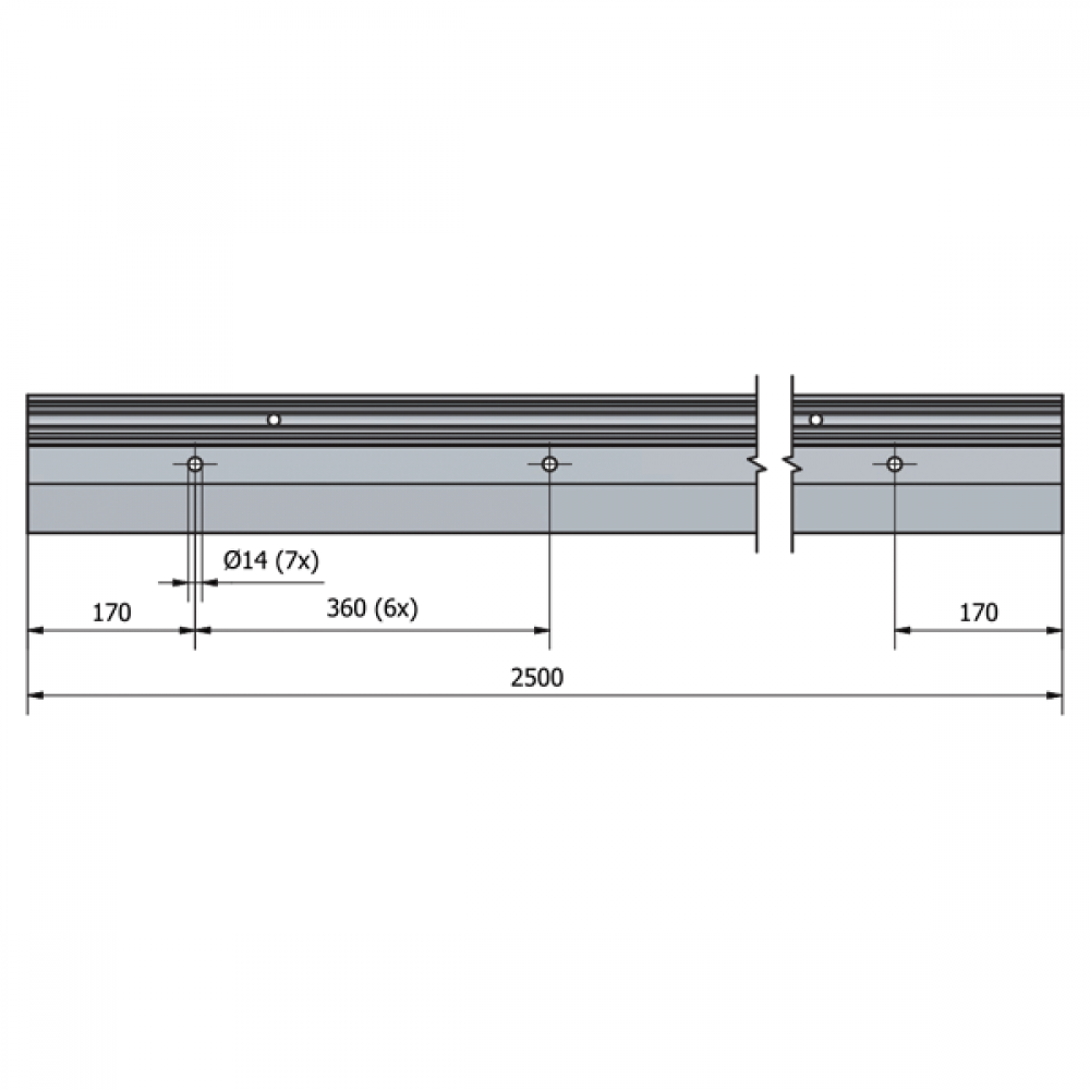 OnLevel 3010 F Type Top Mount Channel - 0.74kN