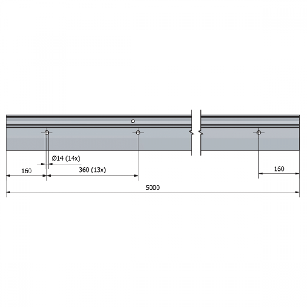 OnLevel 3010 F Type Top Mount Channel - 0.74kN