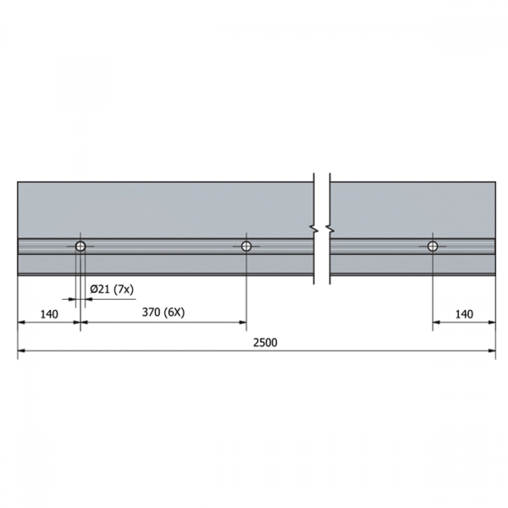 OnLevel 3011 Side Mount Channel - 0.74kN