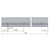 OnLevel 3011 Side Mount Channel - 0.74kN