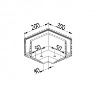 OnLevel 3020 F Type Top Mount External Corner