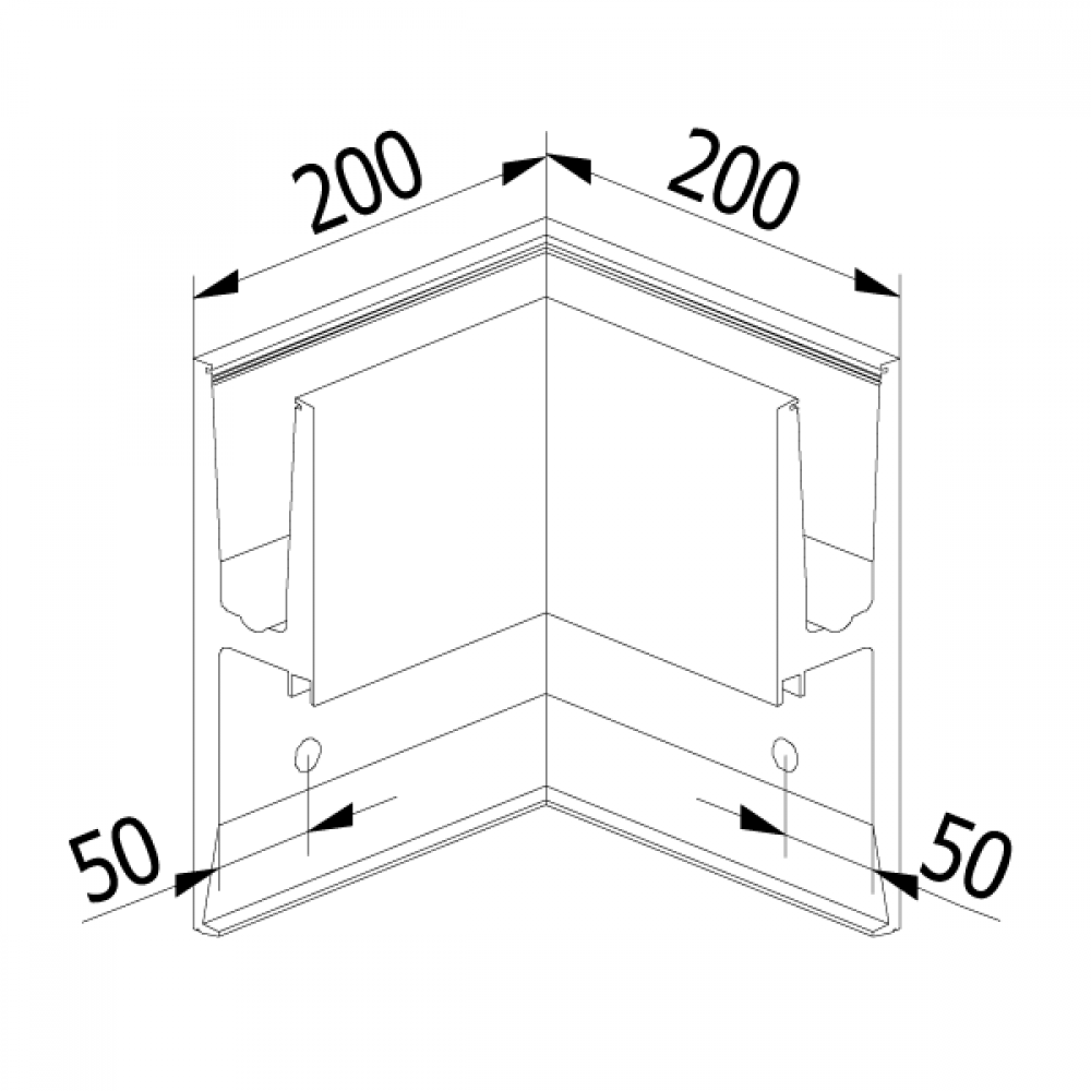 On Level 3031 90 Degree Corner - Internal
