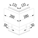 On Level 3031 90 Degree Corner - External