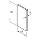 OnLevel 6500 Parapet Wall Profile End Cap - Anodised Alum.