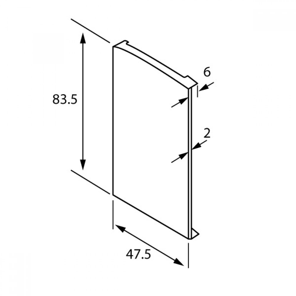 OnLevel 6501 Standard End Cap - Left