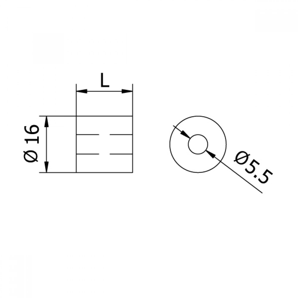 20.5mm Distance Sleeve for Fixing Anchor