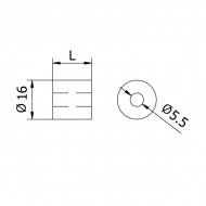 20.5mm Distance Sleeve for Fixing Anchor