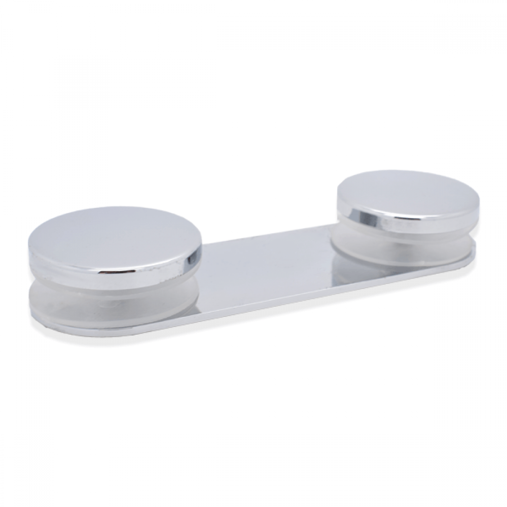 180 Degree Glass to Glass Assembly/Polished Chrome