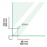 50mm Adjustable Point Fixture - 316SS - 50mm Standoff