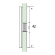 Side Connector - Satin Stainless